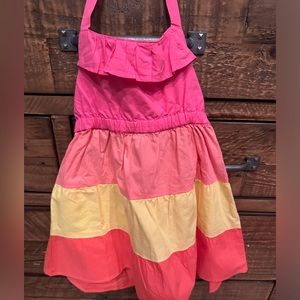 Absolutely Beautiful Gymboree Halter Color block dress, colors are stunning!😍